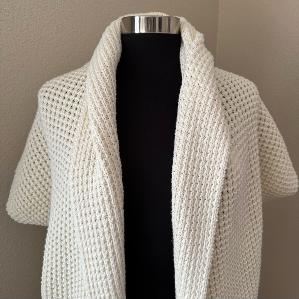 Lucky Brand Cream Open-Front Sweater - Picture 2 of 9